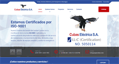 Desktop Screenshot of cubaselectrica.com
